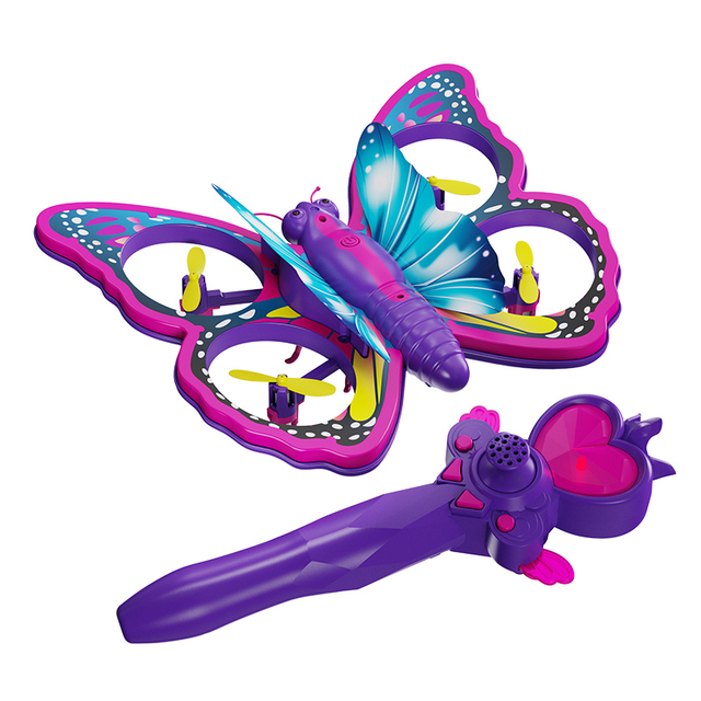 2.4G Kids Butterfly RC Drone Magic Wand Quadcopter with Remote Controller 60-80m Range for Girls Indoor-Outdoor Use Wholesale