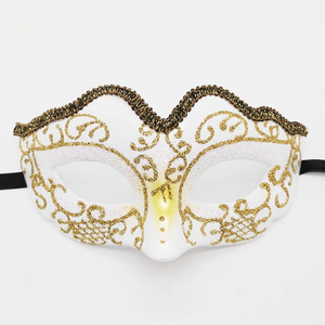 <span class=keywords><strong>Masque</strong></span> vénitien peint, mystérieux, unisexe, en plastique, demi-visage, <span class=keywords><strong>masque</strong></span> pour les yeux pour fête d'Halloween - Product Image 2