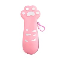 Étui à crayons et pochette en silicone souple imperméable avec fermeture éclair pour enfants, étudiants, organisateur de fournitures scolaires, porte-monnaie