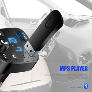 Carro Mãos-livres dente azul compatível 5.0 Transmissor FM Kit MP3 Modulador Player Handsfree Receptor De Áudio PD <span class=keywords><strong>2</strong></span> USB Carregador Rápido - Product Image 5