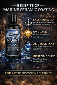 GRAPHONEX MARINE CERAMIC COATING Protection professionnelle pour bateaux, yachts et jet-skis avec brillance extrême et résistance au sel 50ml - Product Image 4