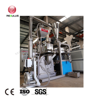 Machine de recyclage de plastique pour flocons de HDPE et PMMA, granulés semi-plastifiés, broyeur à disques pour la recyclage des déchets plastiques