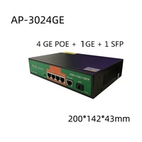 Commutateur Ethernet Gigabit PoE ANPA 10/100/1000 Mbps à 4-24 ports, empilable, prise en charge VLAN, capacité 12G pour CCTV et PC, directement de l'usine
