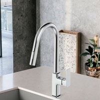 Meilleure vente robinet de cuisine douchette extractible mitigeur instantané de robinet chaud et froid en laiton