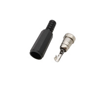 Connecteur d'alimentation CC 5,5 x 2,1 mm mâle femelle, coque en plastique noir, prise d'alimentation CC, adaptateur de prise 5,5 mm x 2,1 mm