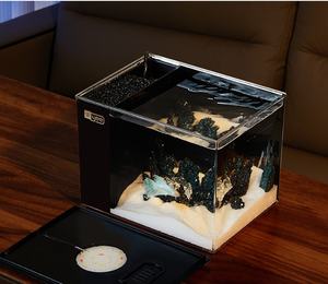 حوض أسماك صغير من الأكريليك سهل التنظيف للغرف والمطابخ، 220 فولت، مناسب لأسماك البيتا والسمك الذهبي، متوفر بالجملة من المصنع - Product Image 3