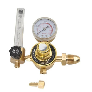 Manómetro de Gas Argón Totalmente de Cobre, Resistente a Impactos y Caídas, Válvula Reductora de Presión, Medidor de Flujo, Esencial para Soldadura Automotriz - Product Image 2
