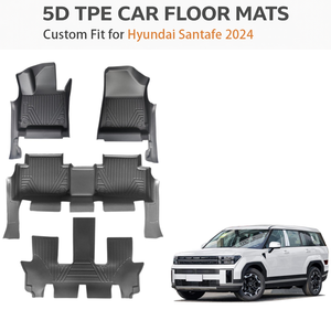 Alfombrillas de TPE para Hyundai Santafe LHD 2024, Ajuste Personalizado, Resistentes al Agua, para Todo Clima, Alfombrillas de Alta Resistencia, OEM - Product Image 1