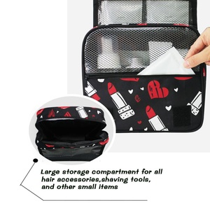 Customized Logo Design Portable Waterproof Hanging Toiletry Bag Travel Bags Large Capacity Outdoor Travel Cosmetic Bags - Product Image 5