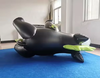 Modèle d'hyène de masque gonflable en PVC personnalisé frais pour jouets de fête d'événement pour adultes