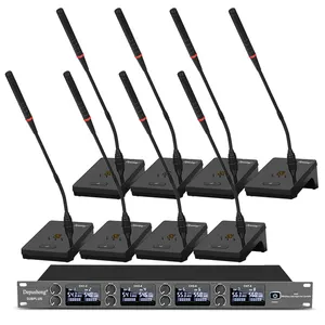 OEM D28PLUS 8 Channel UHF Wireless Microphone System gooseneck mic desktop microphone for Conference