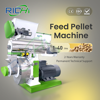 Chine Fabricants Machine à granulés d'alimentation industrielle Animal Herbe Maïs Bétail Porc Bovins Volaille Poulet Machines d'alimentation