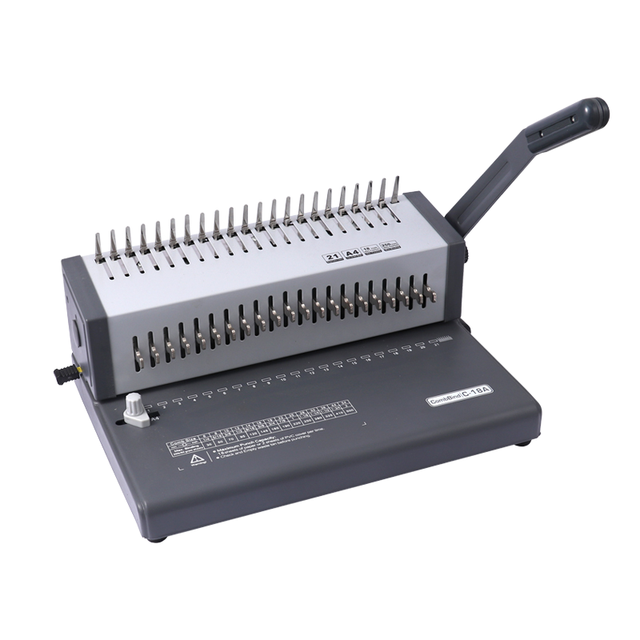 Foska New Products Plastic Comb Binding Machine Perfect Manual Book Binding Machine for Office Wire A4 Binding Machine