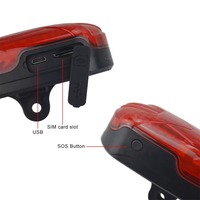 TKSTAR 1800mAh Étanche 4G TK906 Traceur GPS pour Vélos Suivi GPS WIFI avec Lumière LED & Bouton SOS Suivi en Ligne via Application PC