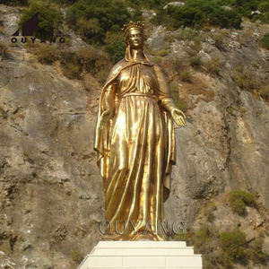 Кастинг для церкви, религиозная женская скульптура, в натуральную величину, статуя нашей леди Гуадалупе, бронзовая статуя Девы Марии - Product Image 5