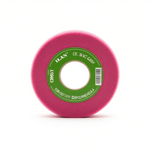Nastro in garza Ilan 1 cm x 35 iarde rosa per artigianato e cucito - Product Image 2