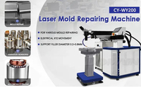 Machine de soudage laser automatique CNC pour la réparation de moules en acier, soudeuses à points fibre YAG 200W 400W 500W avec rotation