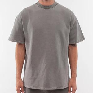 Maglietta Oversize di lusso 100% a tracolla in cotone pesante Camisetas da uomo con collo finto bianco e peso massimo 230g T-Shirt Oversize - Product Image 1