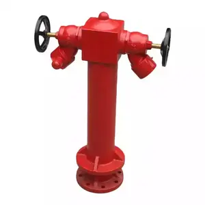 2 cara Hydrant pilar dua cara 4 Inch kelas 150 # BS pilar Fire Hydrant