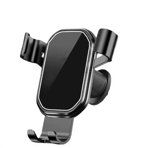 Support de téléphone pour voiture S22 en gros d'usine, fixation sur grille d'aération, finition miroir, support de navigation à détection de gravité avec conception à clipser - Product Image 5