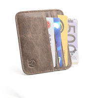 Porte-cartes de crédit grande capacité, étanche, anti-RFID, en cuir véritable grain alligator, 8 emplacements, fenêtre pour carte d'identité