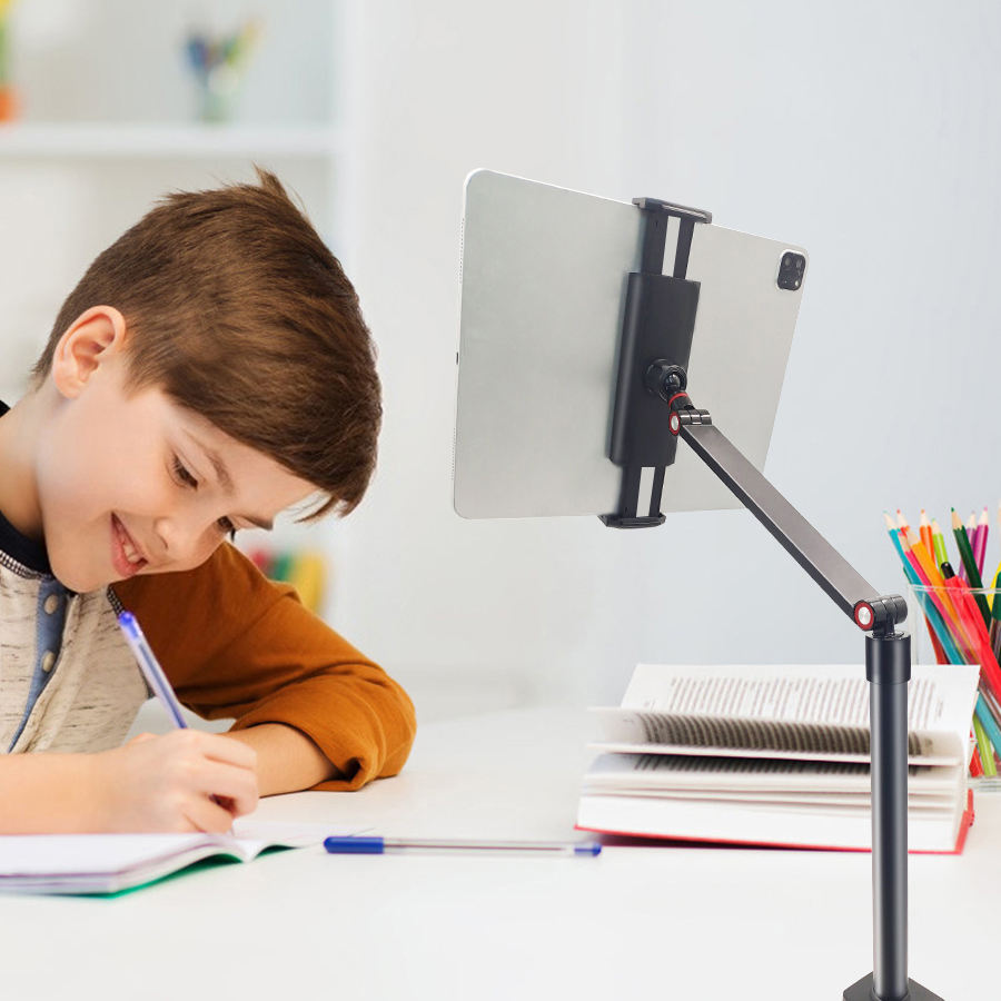 Adjustable Aluminum Tablet Holder Stand | Portable Metal iPad Stand with Arms - KUWAIT