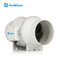 Ventilateur de gaine en ligne à flux mixte Hon&guan Eco-Watt 6 pouces 100V 240V, extracteur d'air pour tentes de culture, certifié CE