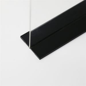 حجم مخصص حامل أكريليك مع قاعدة سوداء من البلاستيك الشفاف الجدول حامل قائمة الطعام تستقيم الإعلان صورة صورة الإطار - Product Image 5