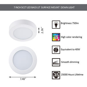 उच्च गुणवत्ता एलईडी पैनल प्रकाश छत प्रकाश <span class=keywords><strong>13.5W</strong></span> घर के लिए छत सतह घुड़सवार पैनल प्रकाश का नेतृत्व किया - Product Image 6