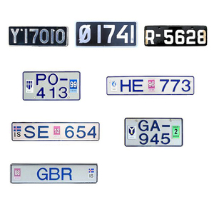 Plaques d'immatriculation de Macédoine personnalisées en aluminium pour sublimation, vierges et embossées - Product Image 4
