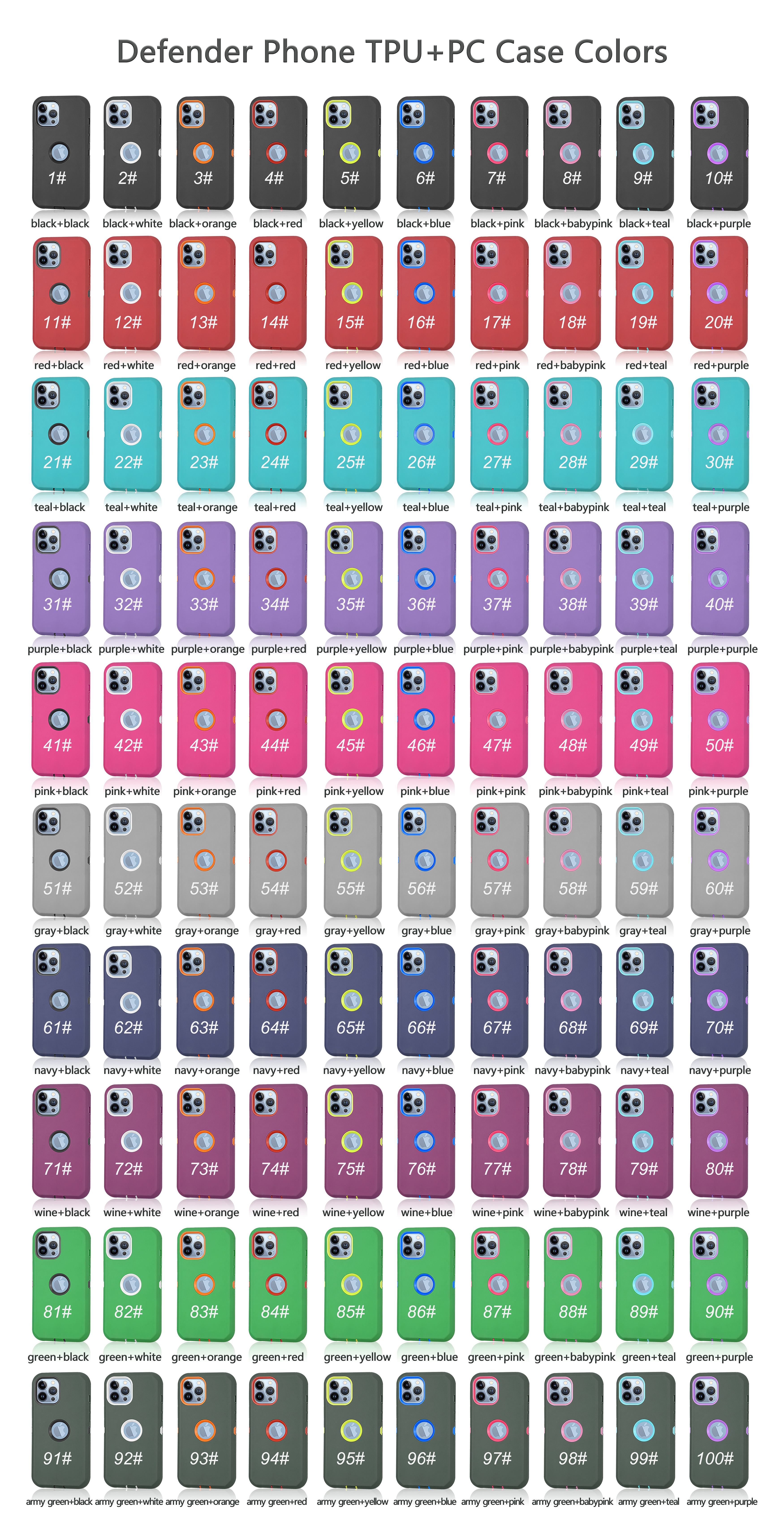 Molti colori sono scelti