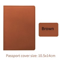 Porte-passeport personnalisé en cuir PU lisse, minimaliste et durable pour les voyages