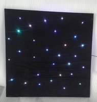 Lámpara de luz de cielo estrellado de estrella de techo de fibra óptica tipo panel decorativo DIY