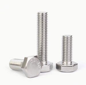 Perno y Tuerca Hexagonales Negros de Grado 8.8, 10.9, 12.9, M8, 12, M10X45, M16, M24, Perno Hexagonal de Cabeza Pesada HDG, DIN933, DIN931, M30, Galvanizado - Product Image 1