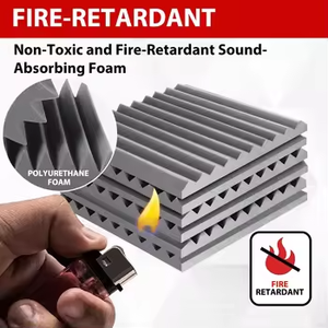 Pannelli Fonoassorbenti in Schiuma Acustica 30x30cm per Pareti, Attrezzatura per Studi di Registrazione Musicale, Materiali Ignifughi - Product Image 2