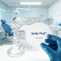 Feuille d'alignement orthodontique thermoplastique triple couche en plastique invisible Smile Find pour hygiène buccale multi-usages et matériaux de laboratoire