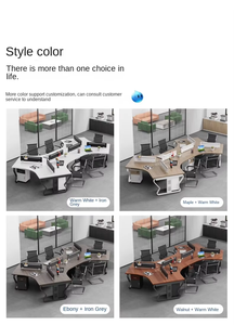 Di lusso moderno <span class=keywords><strong>120</strong></span> gradi a forma di L <span class=keywords><strong>scrivania</strong></span> ufficio ufficio postazione di lavoro con semplice legno speciale personale <span class=keywords><strong>scrivania</strong></span> - Product Image 4