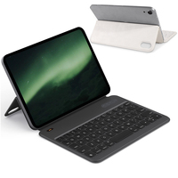 Keyboard nirkabel ramping kulit PU portabel bisnis 2023 populer untuk iPad Mini 6 8.3 2021 A2567 A2568 A2569 Keyboard magnetik