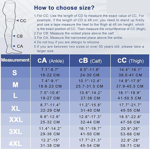 Unisex 20-30 MmHg <span class=keywords><strong>calze</strong></span> a compressione medicali a punta aperta coscia <span class=keywords><strong>calze</strong></span> alte a sostegno graduato vene Varicose Edema volo - Product Image 3