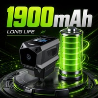 Mini Caméra de Tableau de Bord 4K pour Voiture, DVR IMX386, Contrôle via Application WiFi, Écran IPS 1,3 Pouces, Batterie 1900 mAh, Enregistrement en Boucle, Enregistreur Vidéo en Time-Lapse, Double Caméra