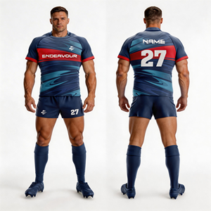 Maillot de Rugby pour jeunes Design respirant pour enfants Uniforme de rugby Couleurs personnalisées Maillot de rugby pour clubs - Product Image 1
