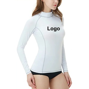 T-shirt de fitness à manches longues pour femme, respirant, maillot de bain anti-UV, chemise de surf - Product Image 1