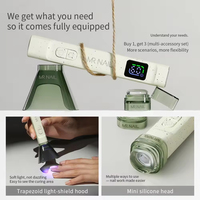 Lampe UV de photothérapie pour ongles Mrnail, à piles, petite, portable, à induction automatique, mini, séchage rapide