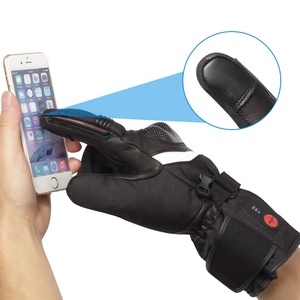 Motorrad-Heizhandschuhe aus Ziegenvollleder, Batteriebetrieben, Elektrisch, Winter, Schwarz, Motorrad- und Outdoor-Sporthandschuhe S28C - Product Image 5