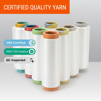 Fil de Nylon 6 DTY Blanc Brut et Teint 100D 140D, Fil de Polyamide à Haute Élasticité pour Tissage, Couture et Tricot Manuel - Marque Grace