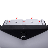Anneau lumineux professionnel pour téléphone, selfie, 18 pouces, 100W, éclairage vidéo LED, 3200-5600K, température de couleur réglable, contrôle par interrupteur