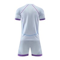 Maillot de football pour hommes en gros, manches courtes, respirant, séchage rapide, polyester/nylon