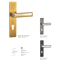 Poignée de porte silencieuse en alliage de zinc Seeyesdoor avec design mid-century, commande tactile ambidextre, garantie de 3 ans
