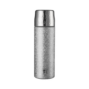 Tasse isotherme à double paroi en titane avec séparation thé/eau, ensemble cadeau bien-être, motif flocon de neige argenté - Product Image 2