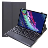 Étui pour tablette Samsung Tab A9 Plus avec stylet et clavier, étui rabattable en cuir PU